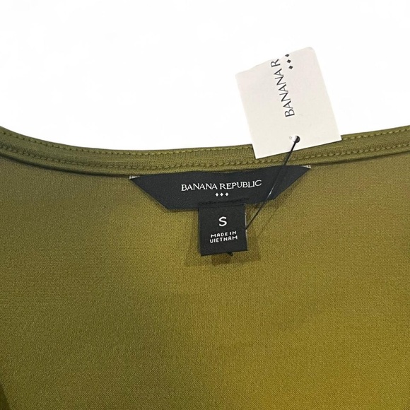 Banana Republic Olive Long Sleeve Blouse - Picture 5 of 8